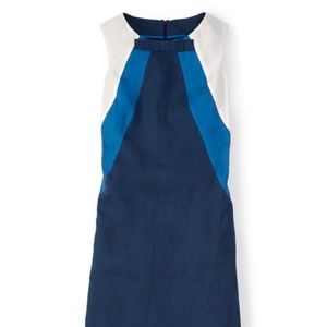 Boden Rose Bow Shift Dress in Blue 8L
